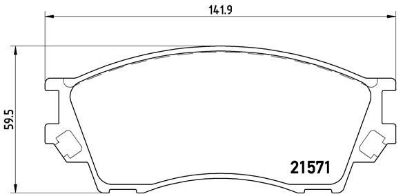 Комплект тормозных колодок, диско P 49 019 BREMBO