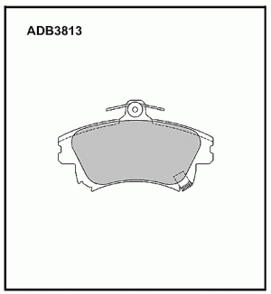 Колодки тормозные дисковые ADB3813 ALLIED NIPPON