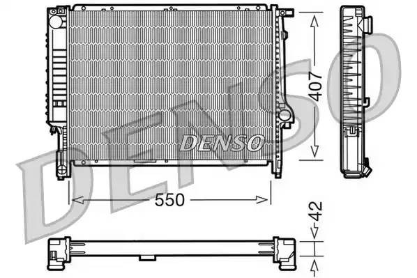 Радиатор, охлаждение двигател DRM05039 DENSO