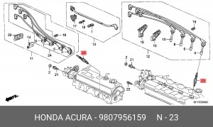 Свеча зажигания 98079-56159 HONDA