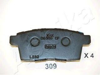 Колодки тормозные дисковые 51-03-309 ASHIKA