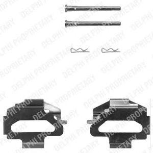 Комплектующие, колодки дискового тормоза LX0150 DELPHI