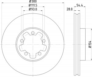 Тормозной диск MDC1760 MINTEX