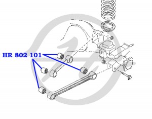 Сайлентблок HR 802 101 HANSE