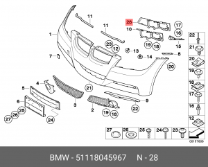 Крепление 51 11 8 045 967 BMW