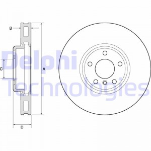 Комплект подшипника ступицы колеса BK1062 DELPHI