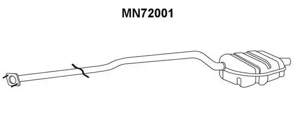 Глушитель выхлопных газов конечный MN72001 VENEPORTE