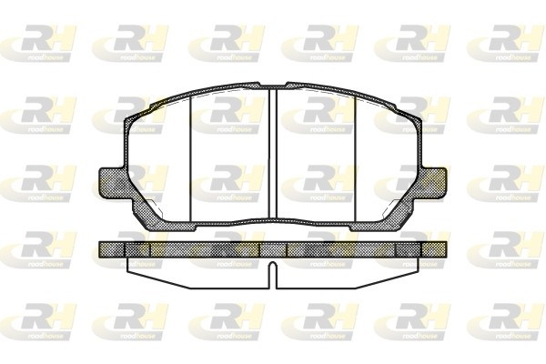 Комплект тормозных колодок, диско 2855.00 ROADHOUSE