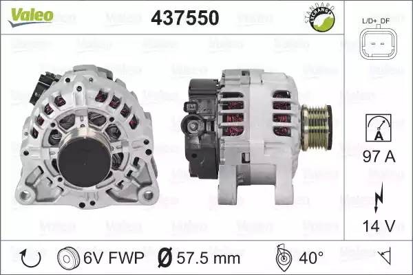 Генератор 437550 VALEO PHC