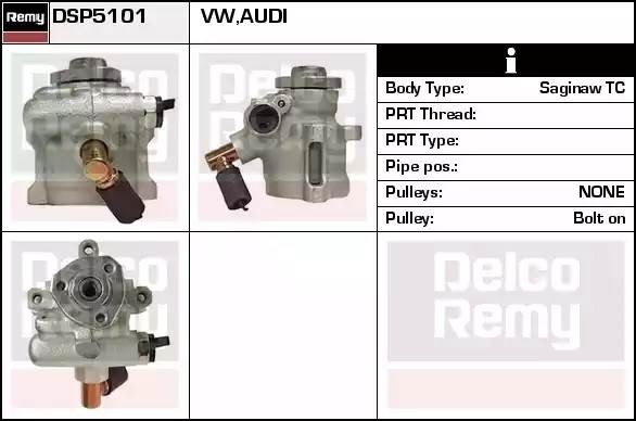 Гидравлический насос, рулевое управление DSP5101 DELCO REMY