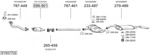 Средний глушитель выхлопных газов 290875 BOSAL