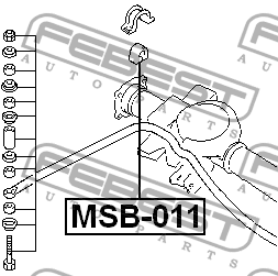 Втулка стабилизатора MSB-011 FEBEST