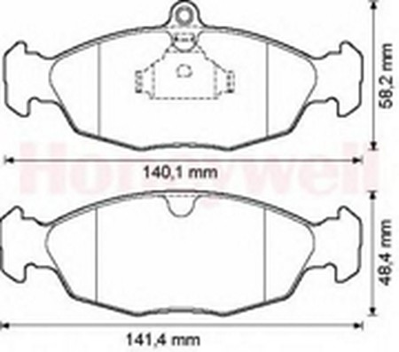 Комплект тормозных колодок, диско 571924B BENDIX JURID