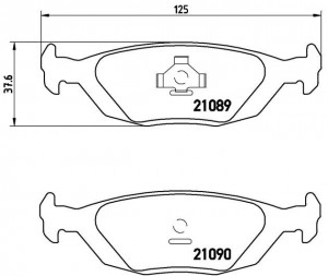 Комплект тормозных колодок, диско P71003 BREMBO