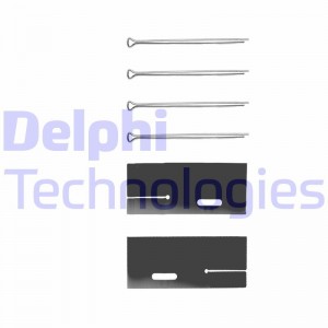 Комплектующие, колодки дискового тормоза LX0286 DELPHI