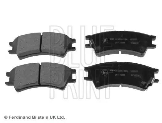 Комплект тормозных колодок, диско ADG04237 BLUE PRINT