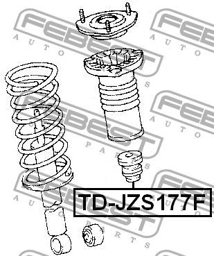 Отбойник амортизатора подвески TD-JZS177F FEBEST