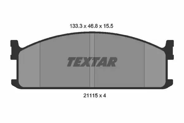 Комплект тормозных колодок, диско 2111501 TEXTAR