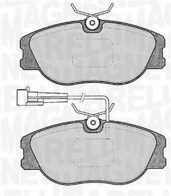 Комплект тормозных колодок, диско 430216171200 MAGNETI MARELLI