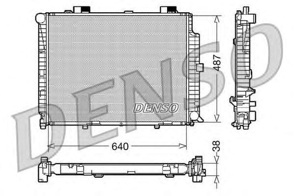 Радиатор, охлаждение двигател DRM17087 DENSO