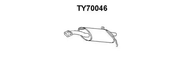 Предглушитель выхлопных газов TY70046 VENEPORTE