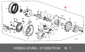 Генератор 31100679104 HONDA