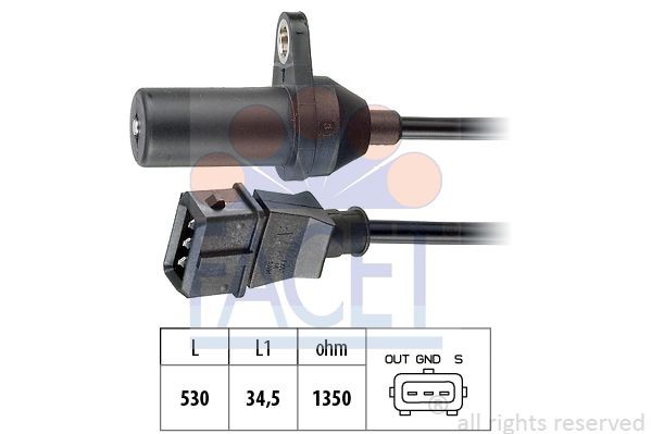 Коммутатор, система зажигания 94019 FACET