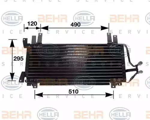 Конденсатор, кондиционер 8FC351035341 HELLA