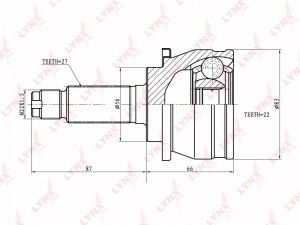 ШРУС CO-7106 LYNXAUTO