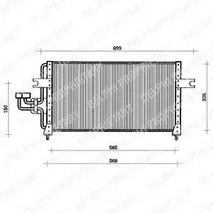 Конденсатор, кондиционер TSP0225032 DELPHI
