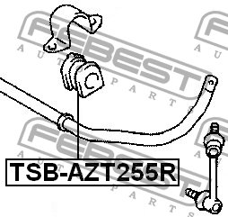 Втулка стабилизатора TSB-AZT255R FEBEST