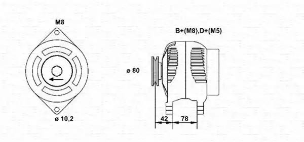 Генератор 943355029010 MAGNETI MARELLI