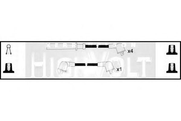 Ккомплект проводов зажигания OEF564 STANDARD