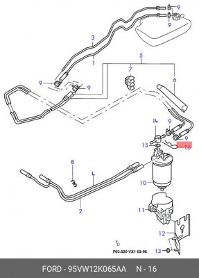 Пружина 95VW12K065AA FORD