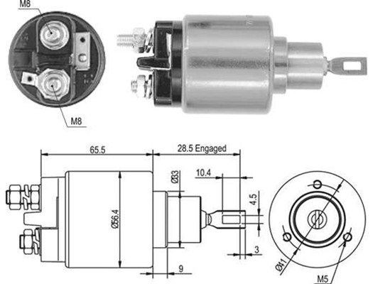Тяговое реле, стартер AME0435 MAGNETI MARELLI