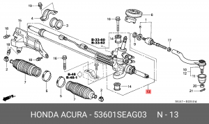 Рейка рулевая 53601SEAG03 HONDA