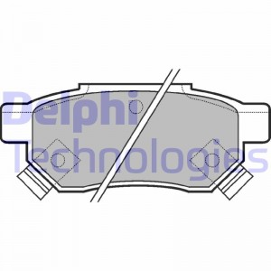 Комплект тормозных колодок, диско LP625 DELPHI