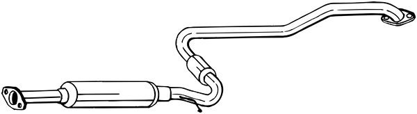 Средний глушитель выхлопных газов 286-133 BOSAL