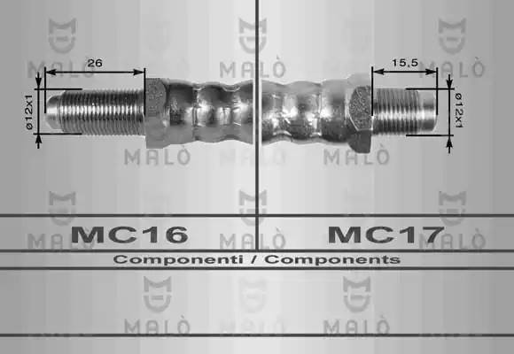 Шланг сцепления 8442 MALO