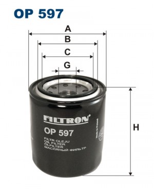 Фильтр масляный двигателя OP 597 FILTRON