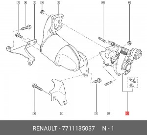 Компрессор, наддув 7711135037 RENAULT
