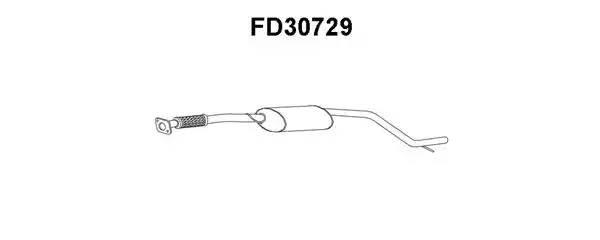 Предглушитель выхлопных газов FD30729 VENEPORTE