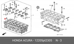 Направляющая втулка клапана 12205PT2305 HONDA