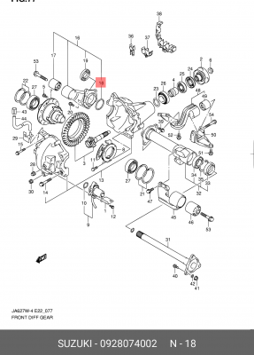 Деталь 09280-74002 SUZUKI