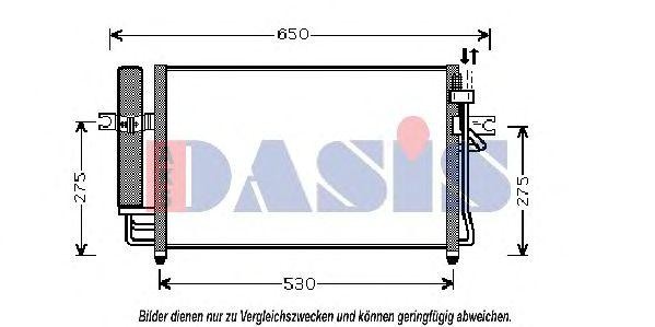Конденсатор, кондиционер 562007N AKS DASIS