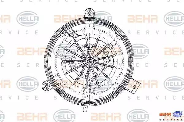 Электродвигатель, вентиляция салона 8EW 009 159-251 HELLA