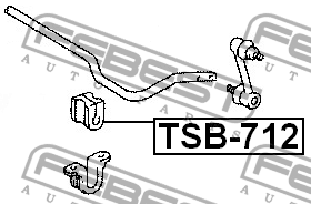 Втулка стабилизатора TSB-712 FEBEST