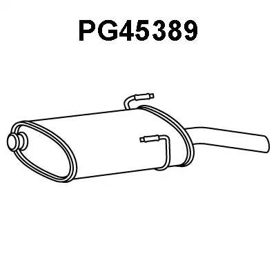 Глушитель выхлопных газов конечный PG45389 VENEPORTE