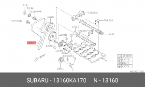 Ремень вала балансировочного 13160KA170 SUBARU