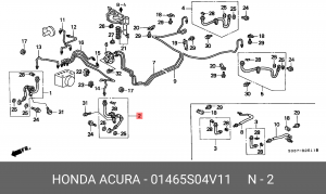 Тормозной шланг 01465S04V11 HONDA